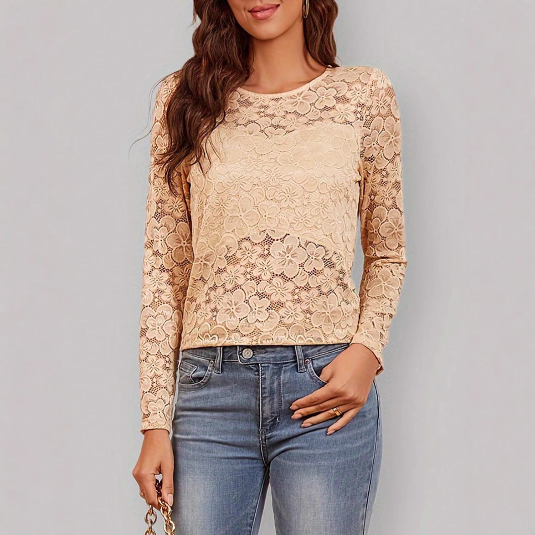 Sexy Personality Slim Fit Long Sleeve Bottoming Shirt Top